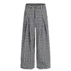 Pantalones casuales de pierna ancha para hombre, estilo japonés de lujo ligero, versátiles, adelgazantes, holgados, con un diseño fluido, hasta el suelo