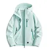 Cortavientos de moda para pareja para exteriores, unisex, diseño tres en uno con forro interior desmontable, forro cálido de forro polar y cubierta exterior engrosada a prueba de viento