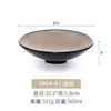 Tigela de Melamina, Tigela Pequena Comercial Imitando Porcelana, Tigela de Boca Aberta Alargada, Tigela para Macarrão Frio, Tigela para Salada, Tigela Japonesa para Ramen