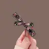 Horquilla Coreana Súper Brillante con Pedrería Lujo Ligero Alta Gama Brillante Horquilla para Cabello Roto Pinza para Flequillo Pinza Lateral Pinza de Presión Pequeña Accesorios para el Cabello de Mujer