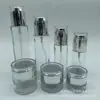 Garrafa de vidro personalizada de fábrica para cosméticos 20ml 30ml 50ml, frasco para loção, frasco para sérum