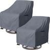 Funda impermeable para sillón reclinable giratorio de exterior de Amazon, resistente al viento, 2 piezas