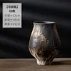 Jarrón de Cerámica Vintage Jingdezhen Decoración de Arreglo Floral para Sala de Estar Cerámica Hecha a Mano Estilo Zen Wabi-Sabi Recipiente para Flores
