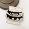 Diademas de Perlas de Alta Gama, Cuerdas Elásticas de Satén para el Cabello, Diademas Elegantes para Niñas Que No Dañan el Cabello, Scrunchies al por Mayor