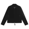 Chaqueta Casual de Color Sólido con Solapa Estilo High Street Americano para Hombre, Moderna, Versátil, Cremallera Doble, Prenda Superior Casual para el Trabajo