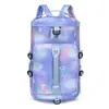 Bolsa de Viaje de Moda Portátil para Distancias Cortas, Bolsa de Almacenamiento de Doble Espalda de Gran Capacidad, Bolsa de Equipaje con Separación de Seco y Húmedo, Bolsa para Deportes, Yoga y Fitness