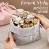 Novo estilo chinês mocassim de areia movediça saco cosmético de grande capacidade high-end saco de lavagem à prova d' água saco cosmético portátil pequena bagagem de mão mulheres