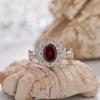 Anillo tesoro de flor de encaje de alta calidad S925 plata de ley color natural Anillo abierto estilo lujo ligero de Ins no se decolora venta al por mayor