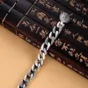 Nova Pulseira Masculina com Mantra de Seis Caracteres, Versão Larga Rotativa na Moda, Joia Masculina Retro Ousada e Estilosa