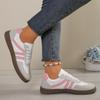 Comercio Exterior Transfronterizo 2025 Zapatos Blancos de Talla Grande Nuevos para Mujer Moda Casual Retro Punta Redonda Zapatos Planos Deportivos para Correr