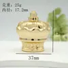 Tampas de Plástico Dourado para Frascos de Perfume Atacado, Frascos Dispensadores Cosméticos, Tampas para Frascos de Loção, Tampas para Frascos de Produtos para Cuidados com a Pele