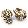 Accesorios para joyería diy serie de calaveras para hombre con microincrustaciones cuerda de paracaídas con cuentas cuentas sueltas de agujero grande