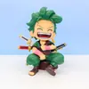 PVC Una Pieza Edición Q Rey Pirata Sonriente Lufei Solon Hecho a Mano Serie de Juguetes de Moda Decoración de Escritorio para Coche Péndulo