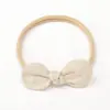 Set de Diademas para Bebé con Lazo de Algodón y Lino, Sin Costuras y Elástico, No Aprieta la Cabeza, Diadema para Bebé Recién Nacido que Protege la Fontanela