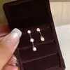 Pendientes Largos y Cortos de Plata de Ley S925 con Forma de Gota de Agua Tachonados de Diamantes para Mujer, Estilo Vintage de Lujo Ligero, Diseño de Nicho de Alta Gama, Pendientes Populares