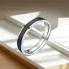 Anillo de Acero Inoxidable de Moda 4-6 mm para Mujer Estilo Pequeño Fragante con Goteo de Aceite Simple Japonés y Coreano Anillo de Pareja de Acero de Titanio Venta Caliente Transfronteriza