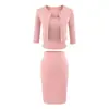 Conjunto de Verano 2026 Estilo Nuevo para Mujer Estilo Chica Caliente Cárdigan de Color Sólido Camiseta con Almohadillas en el Pecho + Falda de Cintura Alta
