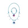 Accesorios Congelados Accesorios de Aisha Cenicienta cosplay Accesorios Azules Aretes Collar Guantes Flores
