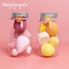 Set de 6 Esponjas de Belleza para Uso Húmedo y Seco, Ultra Suaves, No Absorbentes de Polvo, Borla de Esponja Embotellada, Esponja de Maquillaje Empaquetada en Tarro Drift