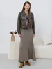 Jaqueta de Couro PU com Lapela Europeia e Americana e Múltiplos Bolsos Feminina Solta com Ombro Caído Curta Retrô Casual Jaqueta de Couro Outerwear