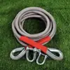 Cuerda de remolque para coche, cuerda todoterreno, 20 toneladas, 30 toneladas, cuerda de remolque de rescate antirrotura, cuerda de remolque engrosada y duradera, cuerda de arrastre para coche