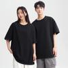 2024 Explosões de verão camiseta masculina ombro solto crewneck cor sólida meia manga casal camisa de apoio imprimível bordado DIY