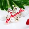 Broche Corsage Feminino Lanhao Estilo Chinês Original Retrô Elegante Clássico Gotejamento de Óleo Diamante Pérola Flor de Ameixeira