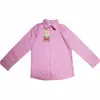 Ropa Infantil 2020 Nueva Primavera y Otoño Camisa de Manga Larga para Niños Uniforme Escolar Infantil Camisa Blanca Básica de Algodón para Estudiantes de Primaria y Secundaria