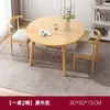 Mesa de Jantar Pequena Simples, Conjunto de Mesa de Jantar Redonda e Cadeiras, Adequado para Apartamentos Pequenos e Casas Alugadas, Mesa Redonda Pequena Minimalista Nórdica