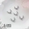 Nuevo Arte de Uñas Circonita Estilo de Lujo de Alta Gama Punta Francesa Pedrería Versátil Decoraciones Brillantes para Uñas Corazón Lazo