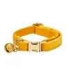 Collar de Campana de Felpa para Gato Mascota al por Mayor Collar Grabado Láser Collar para Cuello de Gato Mascota Collar para Gato