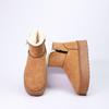 2025 Nuevas Botas de Invierno para Mujer Color Sólido Felpa Corta Suela Gruesa que Aumenta la Altura Botas de Nieve Cálidas Zapatos de Algodón Versátiles Antideslizantes