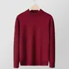 Tejido de punto de cuello alto y medio para hombre, Ropa exterior de otoño e invierno, Tops cálidos para hombre y mujer, Tejido de punto casual de manga larga para usar como base