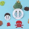 2 Piezas Cortadores de Galletas con Forma de Calavera al por Mayor, Cortadores de Galletas Herramientas para Pastel de Fondant, Moldes de Plástico para Estampar