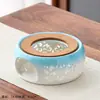 Bule de flor de vidro aquecido estilo japonês Lou base vazia Restaurante Aquecimento por vela chá perfumado isolamento chá cerâmica fogareiro de chá quente