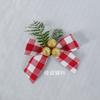 Uma variedade de bolsas Artesanato de Natal Presentes Decoração com flores artificiais Anel de Natal Pinha Sino Laço Acessórios para pendurar 7cm