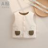 Chaleco para bebé de otoño e invierno, acolchado grueso, para primavera y otoño, ropa exterior de algodón puro, clase A, chaleco cálido para niños y niñas