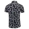 Grande estoque de camisa de lapela com flor da moda 2023 tamanho 7XL camisa tamanho grande camisa de praia manga curta