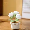 Venta al por mayor del fabricante, Plantas de Girasol Tejidas a Crochet Hechas a Mano en Maceta, Flores Artificiales Terminadas, Decoraciones para el Hogar y la Oficina, Regalos Creativos