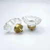 Fornecedor de Fabricante Fornece Puxadores de Cristal, Puxadores de Gaveta Tipo Ovo de Pombo em Latão, Puxadores de Porta de Armário, Puxadores com Base de Latão para Porta de Guarda-Roupa