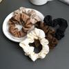 Paquete de 5 Cuerdas para el Cabello Color Leche Curry Anillos para el Cabello Colon de Satén Francés Cuerda Básica de Seda para el Cabello que Combina con Todo Accesorios para el Cabello