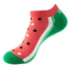 2026 Calcetines Nuevos para Hombre Primavera y Verano Delgados con Estampado de Frutas Calcetines Tobilleros Calcetines Bajos de Moda para Mujer Calcetines Absorbentes de Sudor Transfronterizos de Amazon