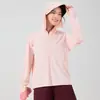 Ropa de Protección Solar de Punto Suave y Amigable con la Piel para Mujer Transfronteriza, Chaqueta Exterior de Seda Helada Transpirable, Chaqueta Multifuncional con Capucha para Piel para Mujer