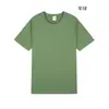 Ropa de Verano para Hombre Camiseta de Manga Corta 170g Algodón Puro para Hombre Top Holgado de Color Sólido Camiseta Básica Marca de Moda para Hombre Camiseta de Cuello Redondo