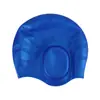 Aliexpress Mais Vendida Touca de Silicone Extra Grande e Espessa para Adultos com Cabelo Longo, Alta Elasticidade, Impermeável, Proteção para Ouvidos, Touca de Natação Unissex, Personalizável