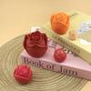 Molde de Silicone 3D Estéreo Rosa Vela Perfumada Cola Ornamento Chocolate Assar Mousse Bolo