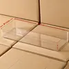 Caja Transparente Larga Extra Grande, Caja de Almacenamiento Rectangular Estrecha, 15 cm de Ancho, Hermética para Agua, Organizador de Cajones