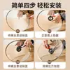 Perilla universal para tapa de olla, perilla grande anti-quemaduras para olla, asa para tapa de olla, cabeza de tapa de olla que se puede parar, accesorio de acero inoxidable
