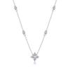 Collar Colgante de Cadena Larga Estilo Coreano En Stock Versátil Transfronterizo Simple Moda Plata S925 Moissanita Estilo Yis Verano para Mujeres