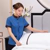 Limpieza de ropa manga corta Hotel Habitación de hotel personal de limpieza propiedad limpiador tía ropa de trabajo femenina ropa de primavera y verano traje